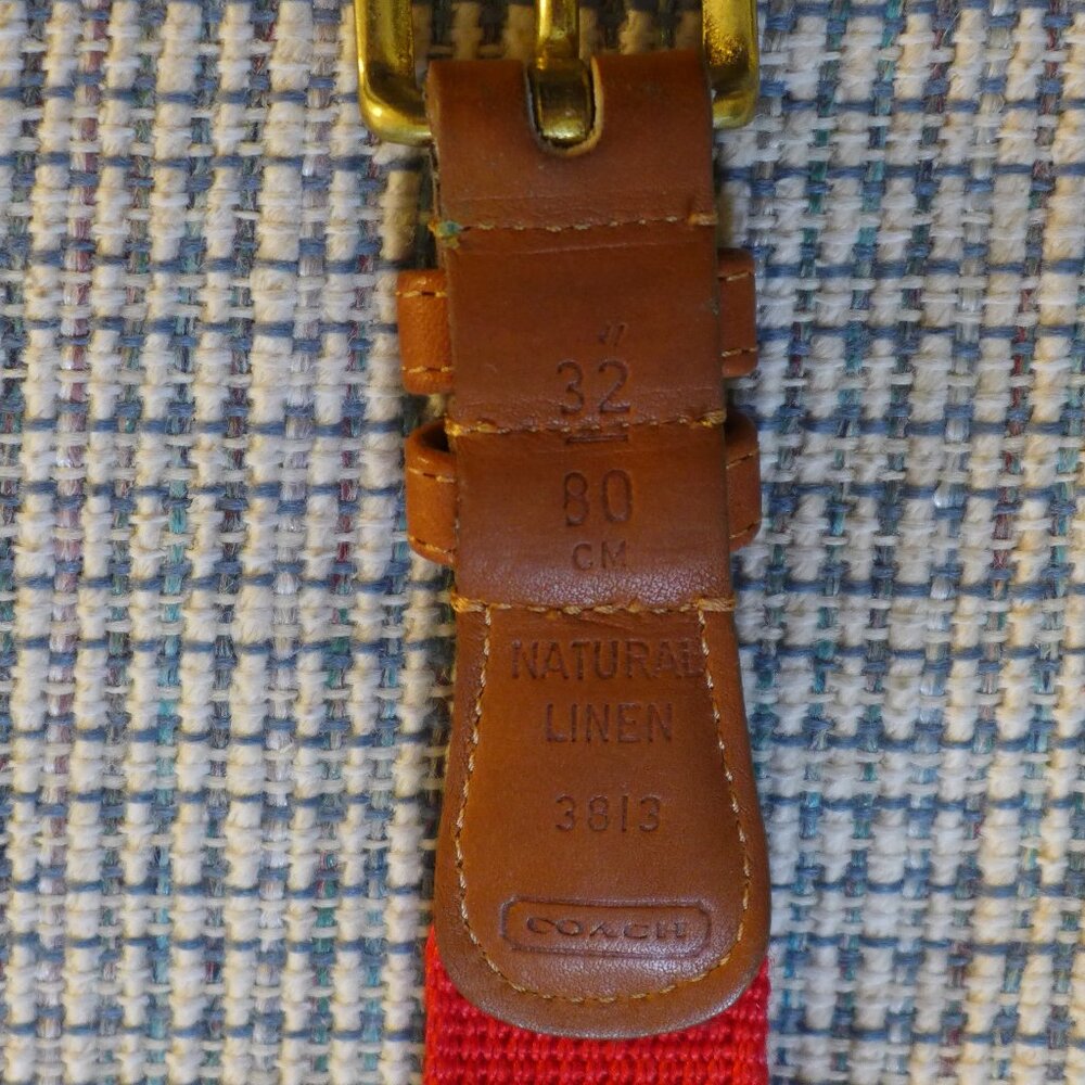 Coach Preppy Tab Belt 32" 3813